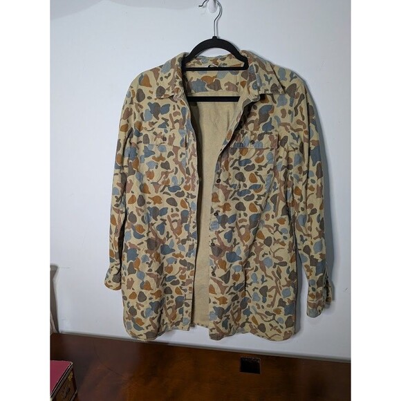 L.L. Bean Signature Archive Duck Camo Flannel Shirt LR Ladies RARE - Picture 5 of 6